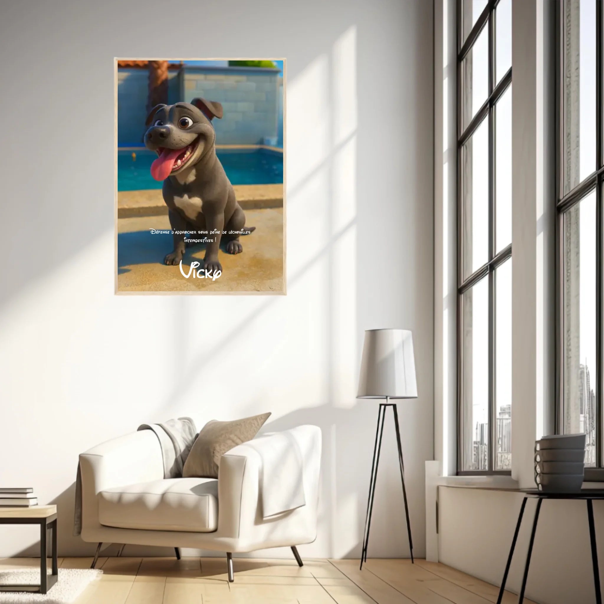 Affiche Personnalisée Animaux Style Pixar