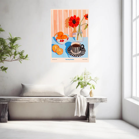 Affiche Et Tableau Cuisine Morning Routine