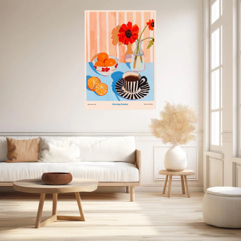 Affiche Et Tableau Cuisine Morning Routine