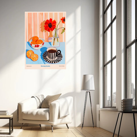 Affiche Et Tableau Cuisine Morning Routine