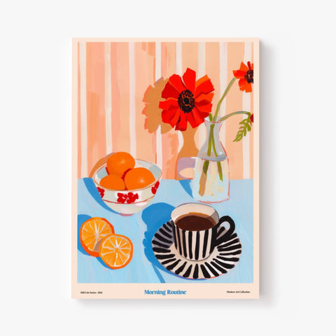 Affiche Et Tableau Cuisine Morning Routine