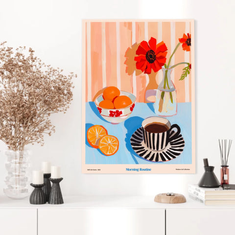 Affiche Et Tableau Cuisine Morning Routine