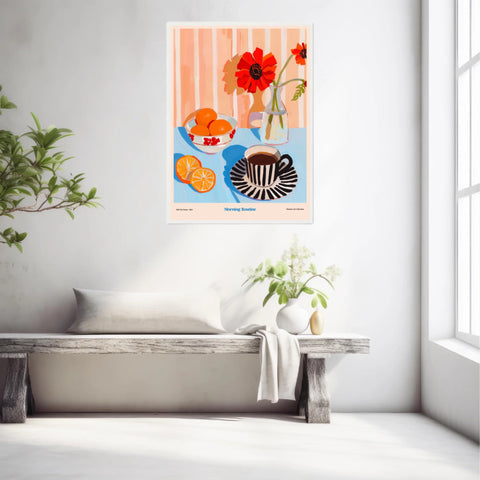 Affiche Et Tableau Cuisine Morning Routine