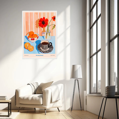 Affiche Et Tableau Cuisine Morning Routine