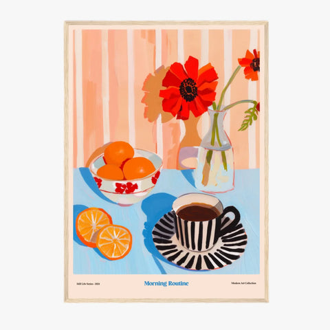 Affiche Et Tableau Cuisine Morning Routine