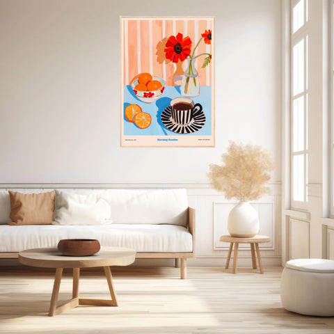 Affiche Et Tableau Cuisine Morning Routine