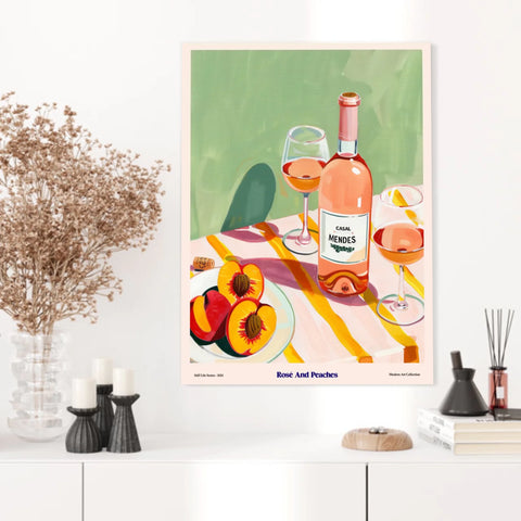 Affiche Et Tableau Cuisine Rosé And Peaches