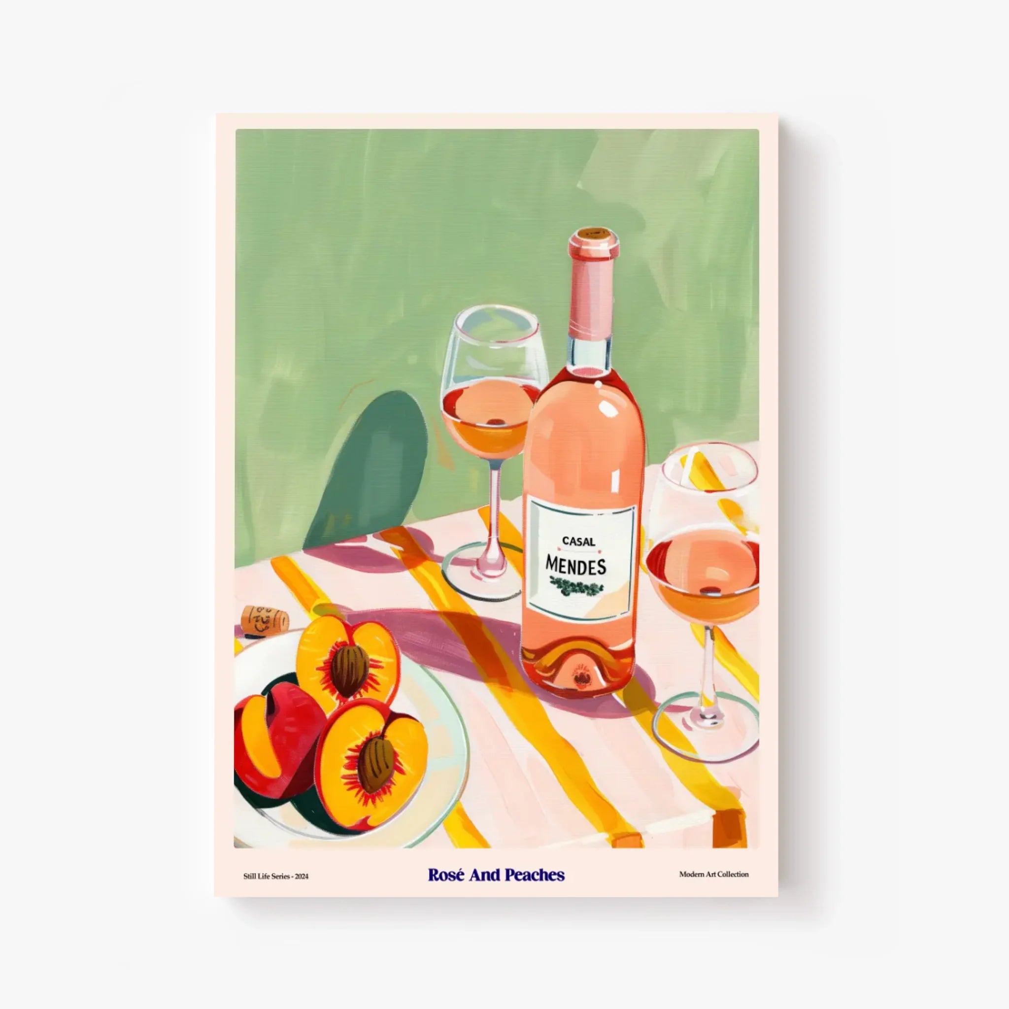 Affiche Et Tableau Cuisine Rosé And Peaches