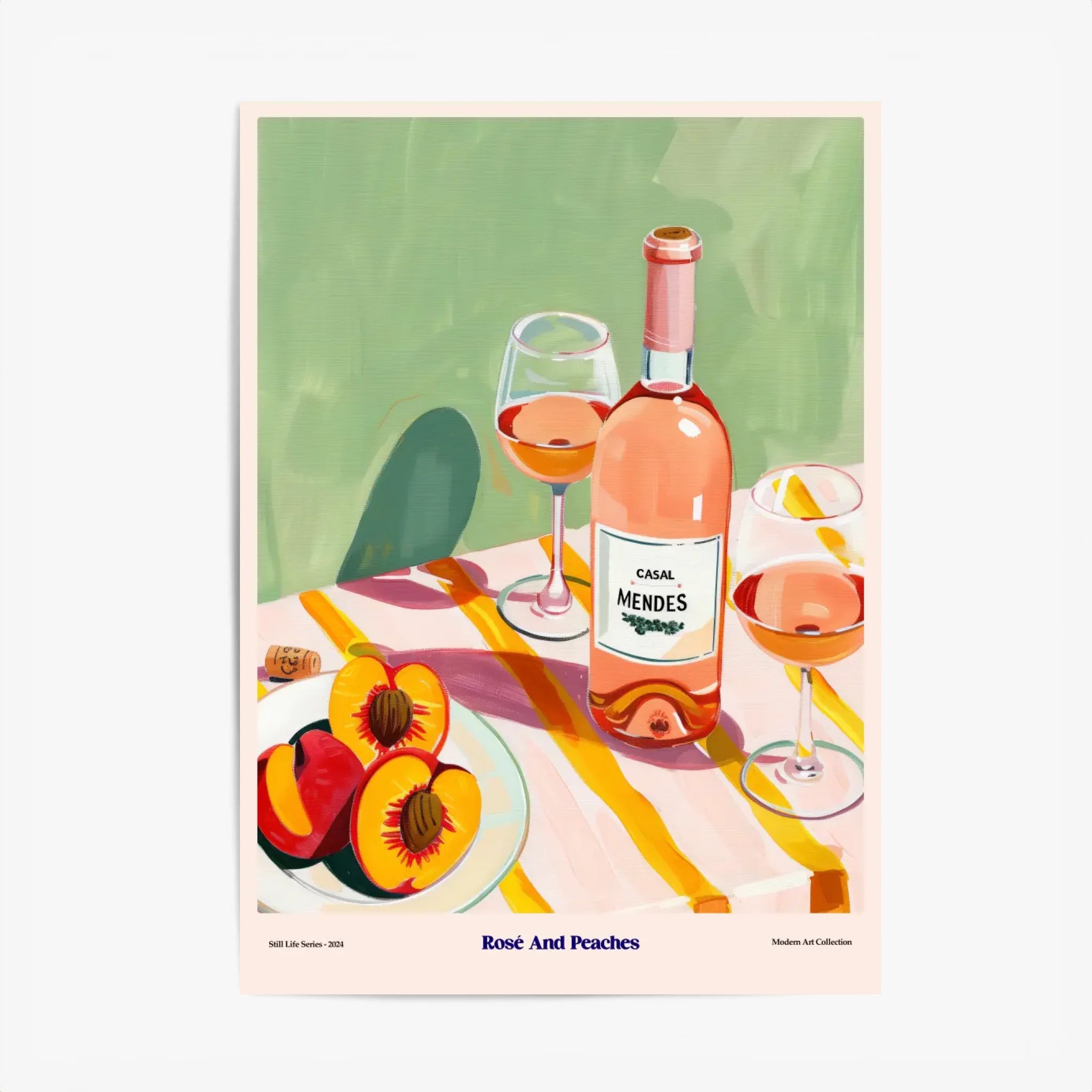 Affiche Et Tableau Cuisine Rosé And Peaches