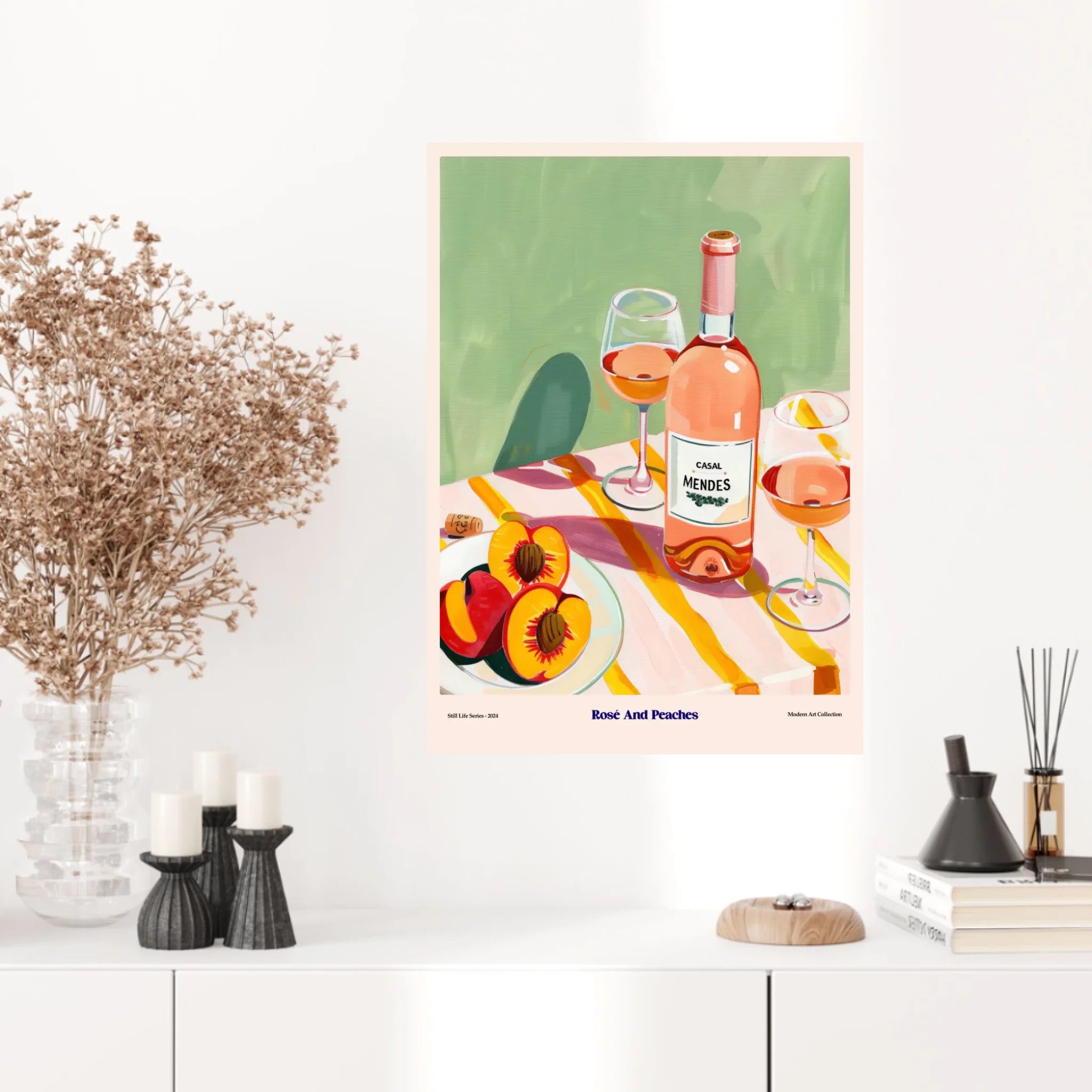 Affiche Et Tableau Cuisine Rosé And Peaches