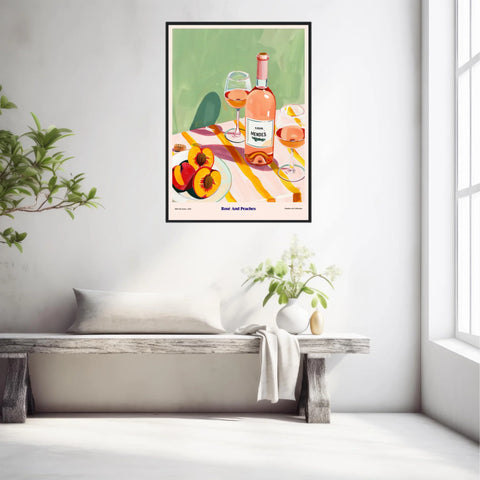 Affiche Et Tableau Cuisine Rosé And Peaches