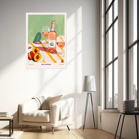 Affiche Et Tableau Cuisine Rosé And Peaches