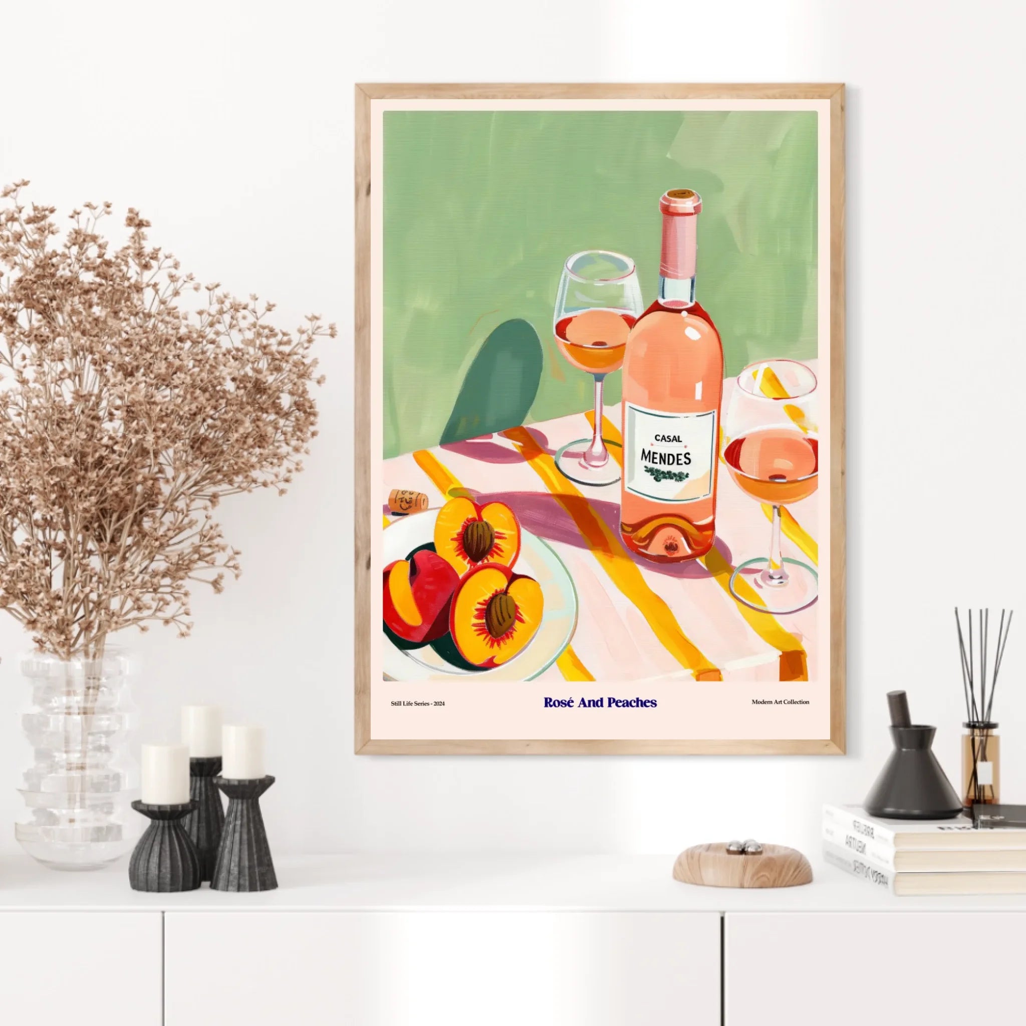 Affiche Et Tableau Cuisine Rosé And Peaches