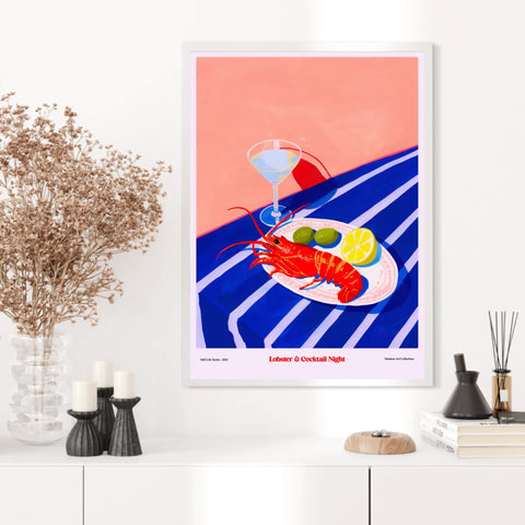 Affiche Et Tableau Cuisine Lobster And Cocktail Night