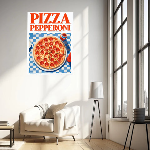 Affiche Et Tableau Cuisine Pizza Pepperoni