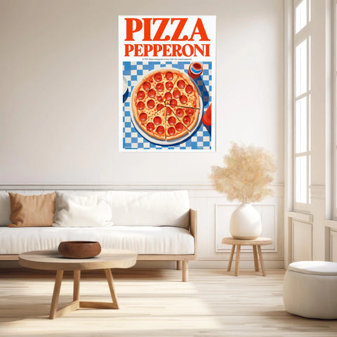 Affiche Et Tableau Cuisine Pizza Pepperoni