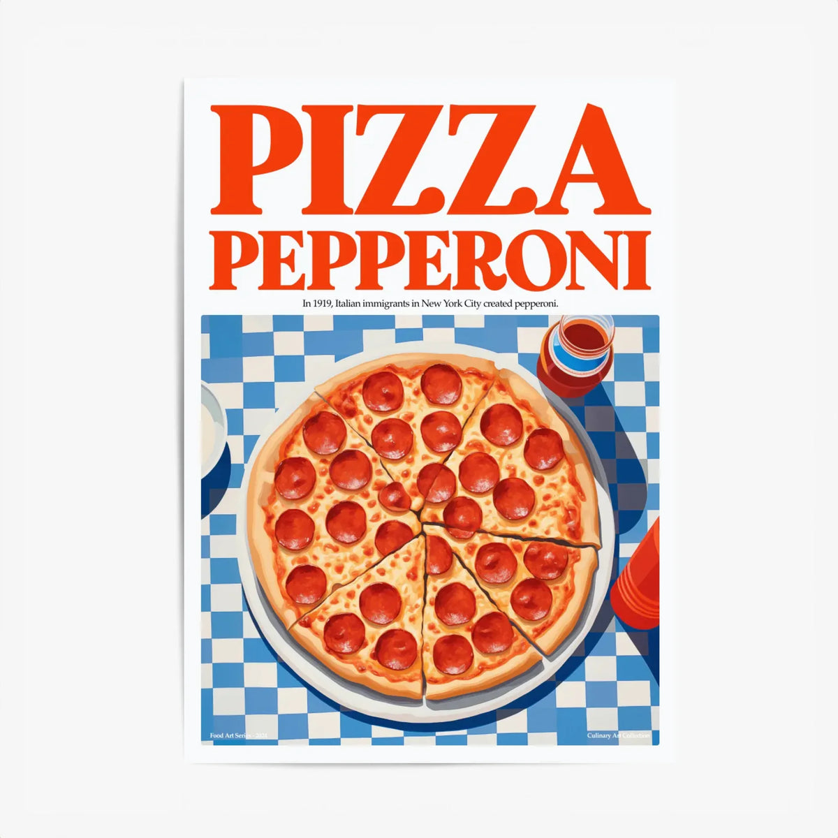 Affiche Et Tableau Cuisine Pizza Pepperoni