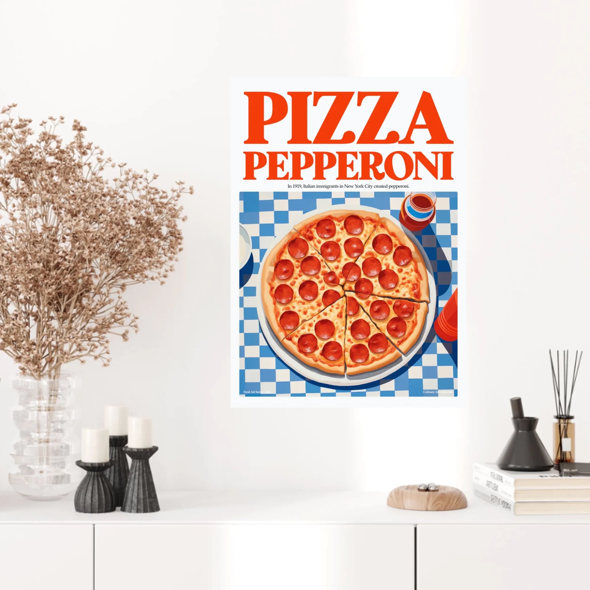Affiche Et Tableau Cuisine Pizza Pepperoni