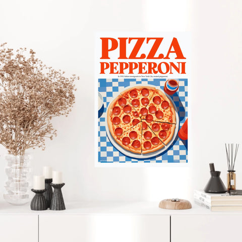 Affiche Et Tableau Cuisine Pizza Pepperoni