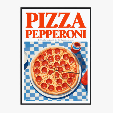 Affiche Et Tableau Cuisine Pizza Pepperoni