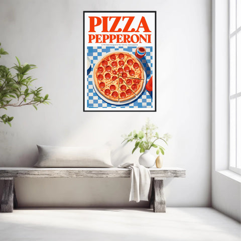 Affiche Et Tableau Cuisine Pizza Pepperoni