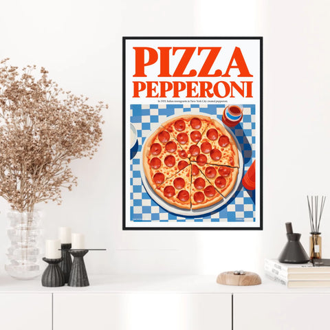 Affiche Et Tableau Cuisine Pizza Pepperoni