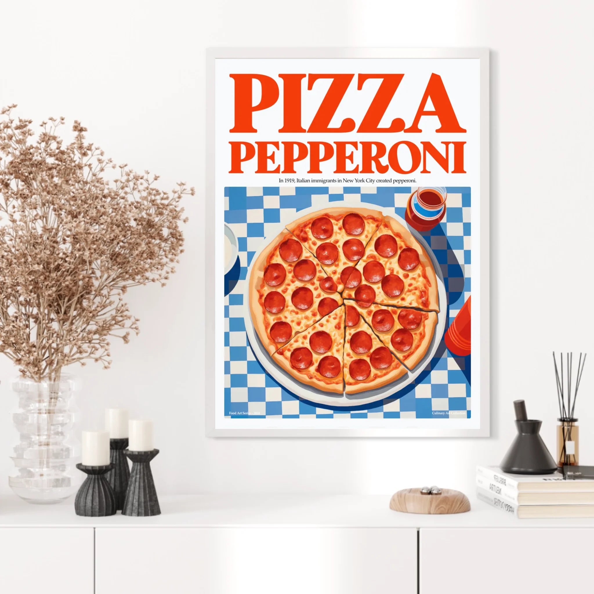 Affiche Et Tableau Cuisine Pizza Pepperoni