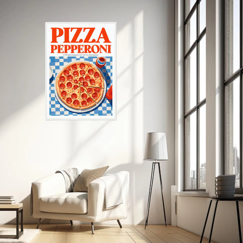 Affiche Et Tableau Cuisine Pizza Pepperoni