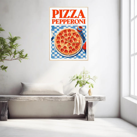 Affiche Et Tableau Cuisine Pizza Pepperoni