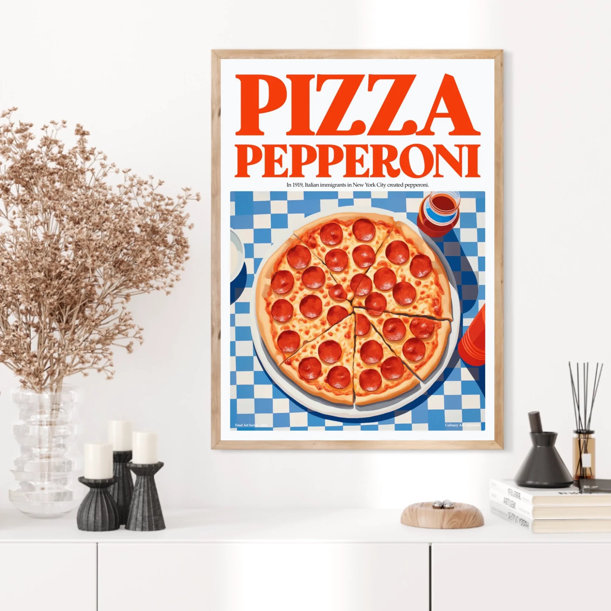 Affiche Et Tableau Cuisine Pizza Pepperoni