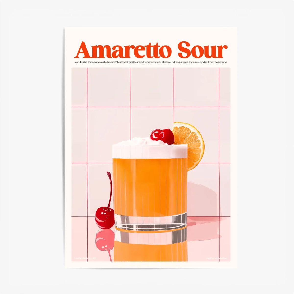 Affiche Et Tableau Cuisine Cocktail Amaretto Sour