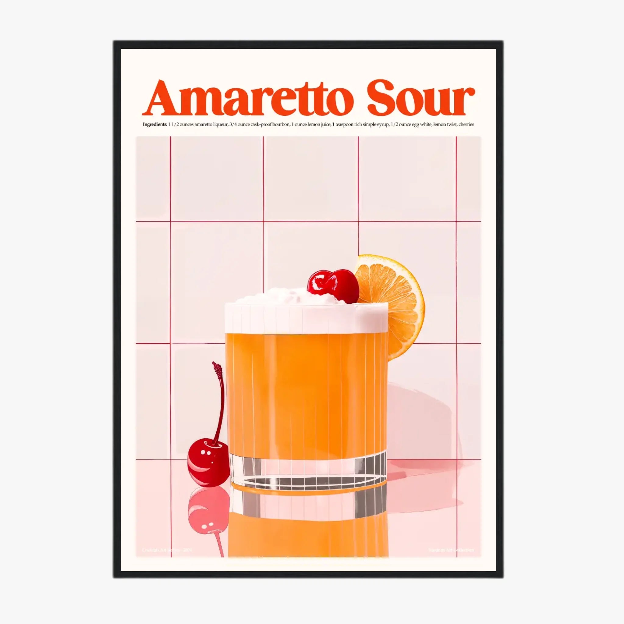 Affiche Et Tableau Cuisine Cocktail Amaretto Sour