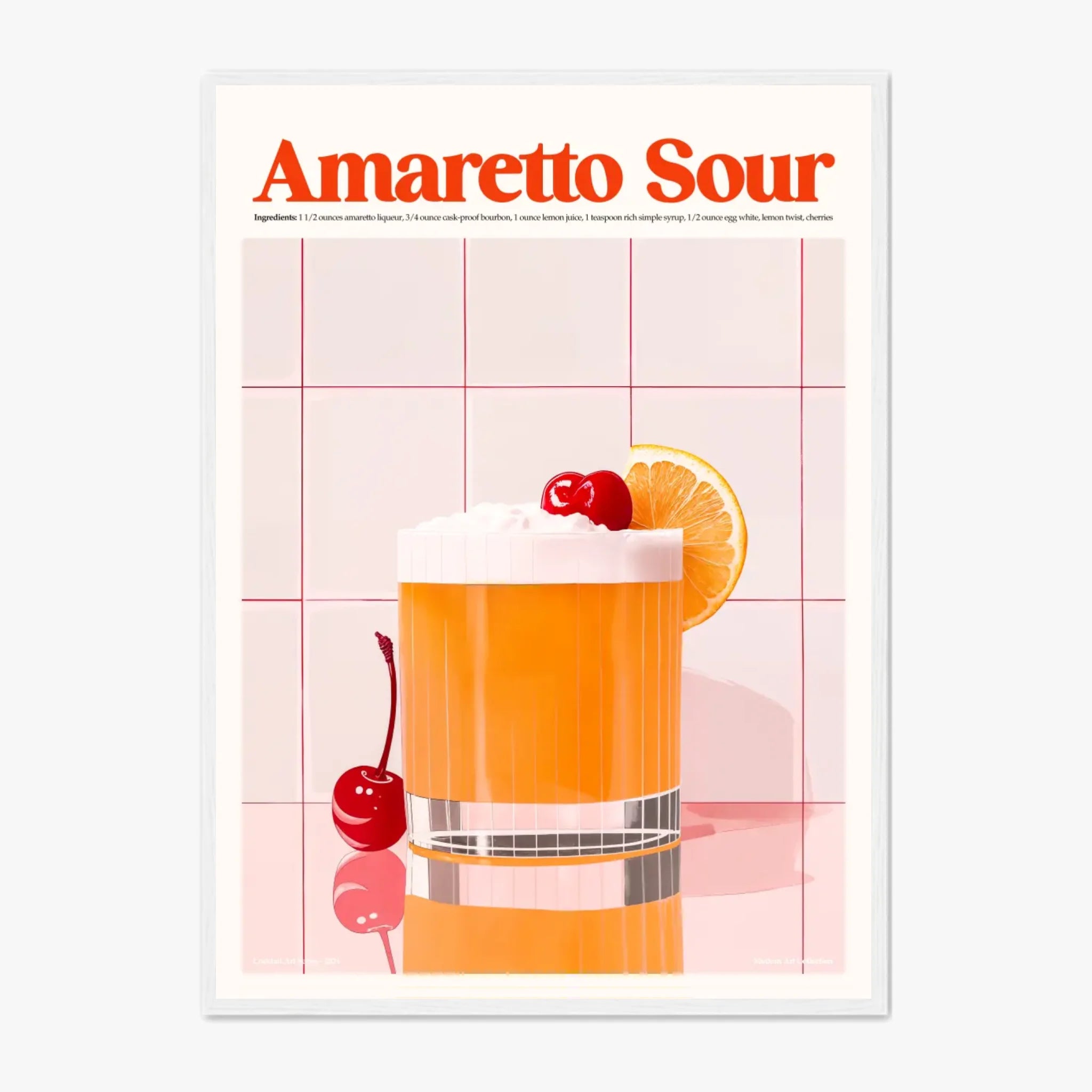 Affiche Et Tableau Cuisine Cocktail Amaretto Sour