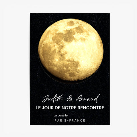 Affiche Phase De La Lune Personnalisée