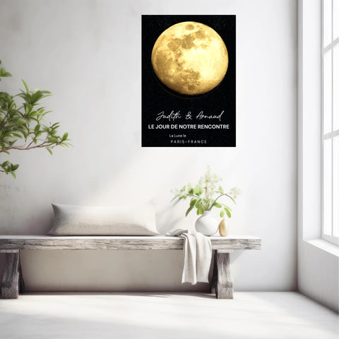 Affiche Phase De La Lune Personnalisée