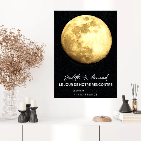 Affiche Phase De La Lune Personnalisée