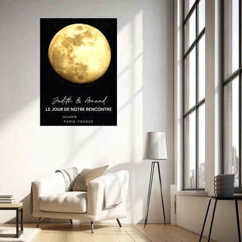 Affiche Phase De La Lune Personnalisée