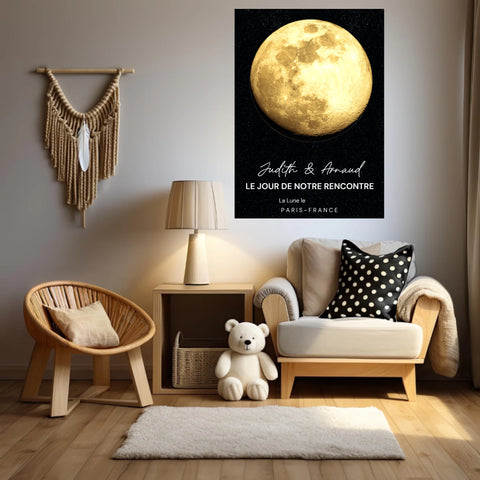 Affiche Phase De La Lune Personnalisée
