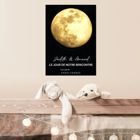 Affiche Phase De La Lune Personnalisée