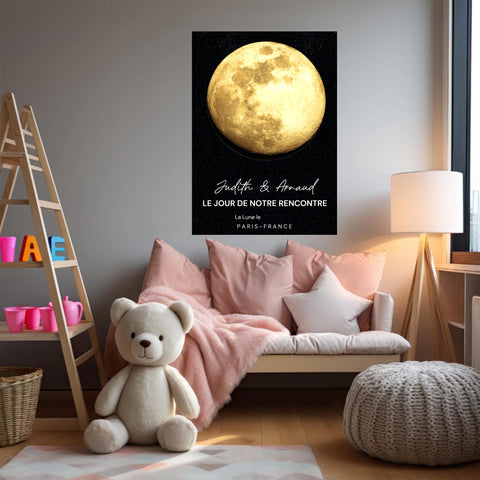 Affiche Phase De La Lune Personnalisée
