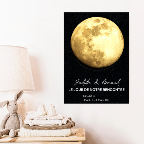 Affiche Phase De La Lune Personnalisée