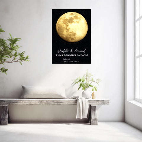 Affiche Phase De La Lune Personnalisée