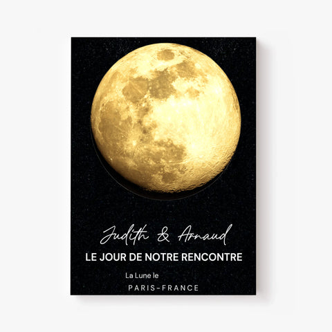 Affiche Phase De La Lune Personnalisée