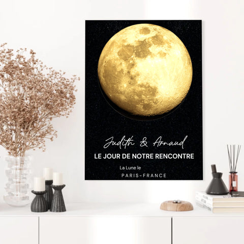Affiche Phase De La Lune Personnalisée