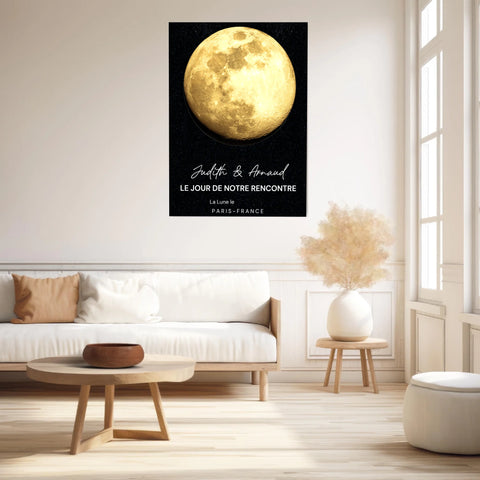 Affiche Phase De La Lune Personnalisée