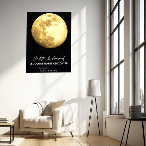Affiche Phase De La Lune Personnalisée