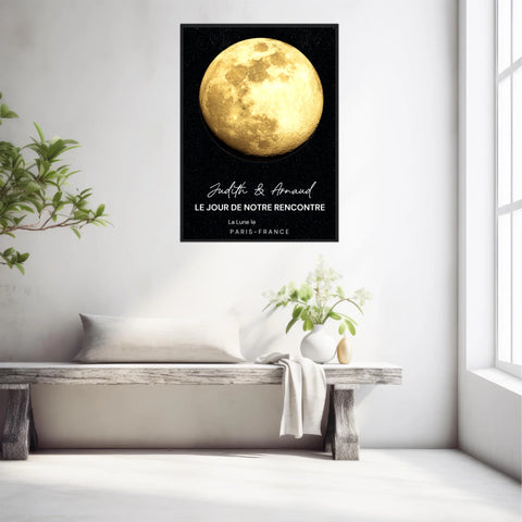 Affiche Phase De La Lune Personnalisée