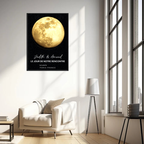 Affiche Phase De La Lune Personnalisée