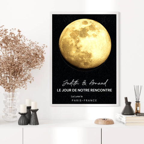 Affiche Phase De La Lune Personnalisée
