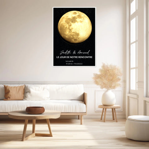Affiche Phase De La Lune Personnalisée